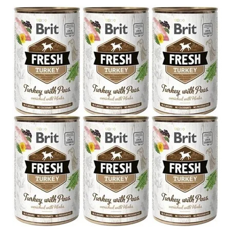 BRIT FRESH Turkey & Peas 6 x 400g