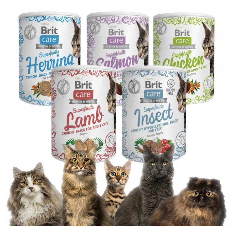 Brit Care Snack Superfruits Mix Smaków 5 x 100g