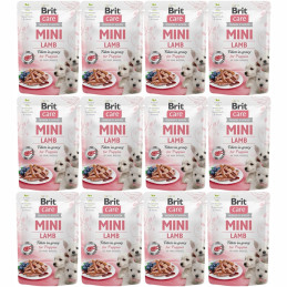 Brit Care, Mini, Pouch Puppy Lamb, z jagnięciną, 12 x 85 g