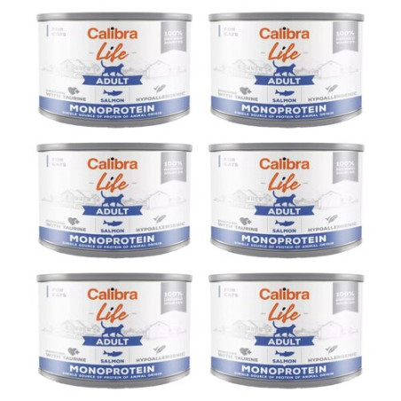 Calibra life, kot, łosoś, 6 x 200 g
