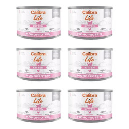 Calibra life, kocię, kurczak i serca z kurczaka, 6 x 200 g