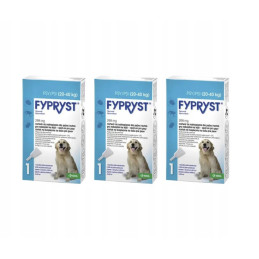 Fypryst, preparat na pchły i kleszcze, dla psów 20- 40 kg, 3 szt