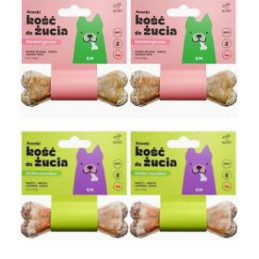 Azanki kości do żucia S/M 12cm mix 4szt