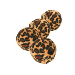Trixie,LEOPARD  PIŁKI z dzwonkiem dla kota, 4 szt