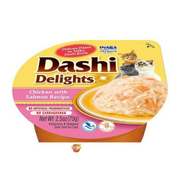 Inaba Cat Dashi Delights, kurczak z łososiem, 70 g