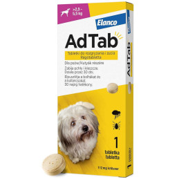 AdTab Dog 112,5mg x 1, pies 2,5-5,5kg