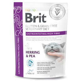 BRIT GF VET CAT GASTROINTESTINAL HIGH FIBRE 0,4kg