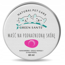 Green Sante - Naturalna Maść na Podrażnioną Skórę dla Psa i Kota 60ml