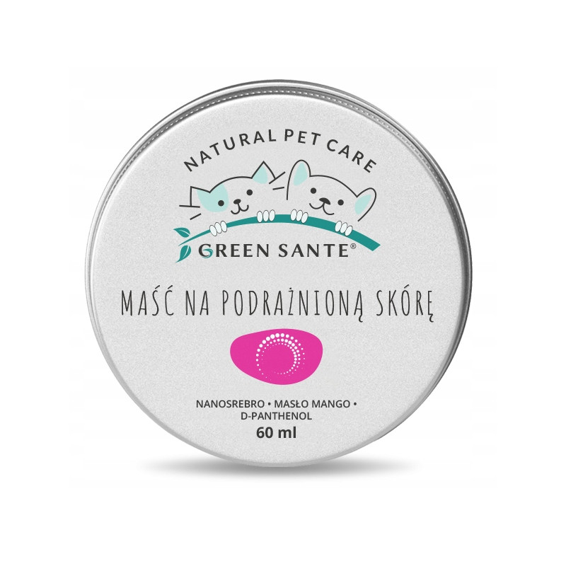 Green Sante - Naturalna Maść na Podrażnioną Skórę dla Psa i Kota 60ml