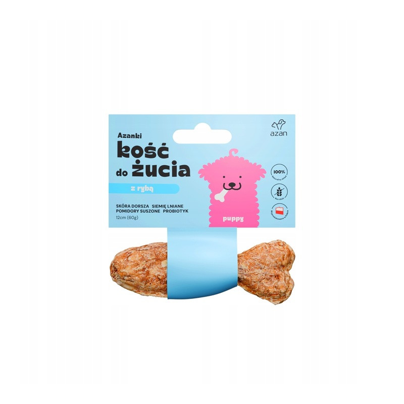 AZANKI KOŚĆ Z DORSZEM – RYBKA PUPPY 12cm