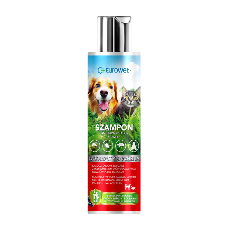 Eurowet KP Szampon łagodzący podrażnienia pies/kot 200ml
