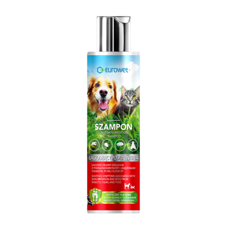 Eurowet KP Szampon łagodzący podrażnienia pies/kot 200ml