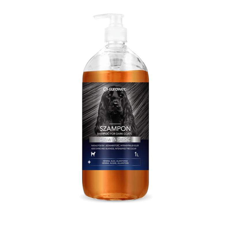 Eurowet KP Szampon do ciemnej sierści 1l