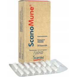 SCANVET SCANOMUNE Dla psa kota na odporność 20 mg 30 tabletek