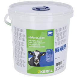 Kerbl, Papier do wymion w wiadrze Uddero Clean, 20 x 20 cm, 800 szt.