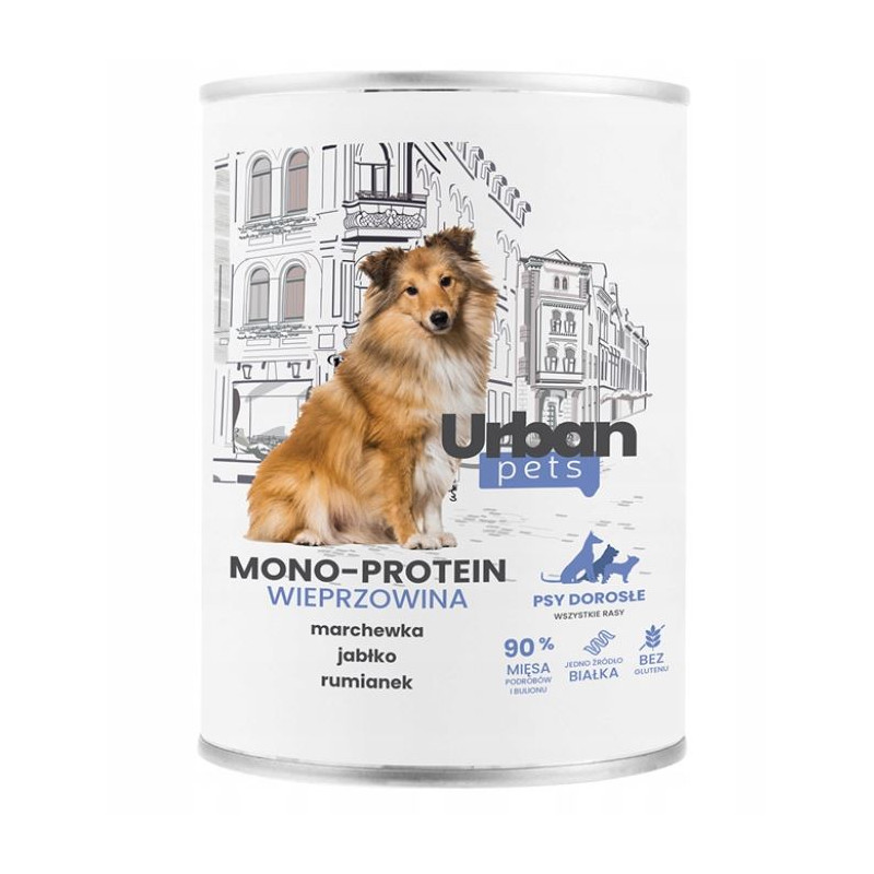 Over Zoo Urban Pets Karma dla psa Mono protein wieprzowina 400g