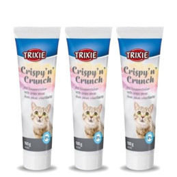 Trixie, Crispy'n'Crunch, pasta, dla kota, z rybą, 3 X 100g