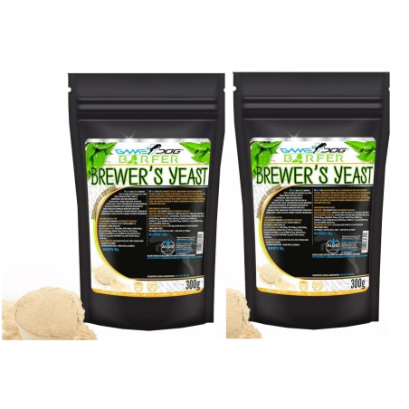 ZESTAW 2 sztuki GAME DOG Brewer’s Yeast 300g x 2 drożdże BARF