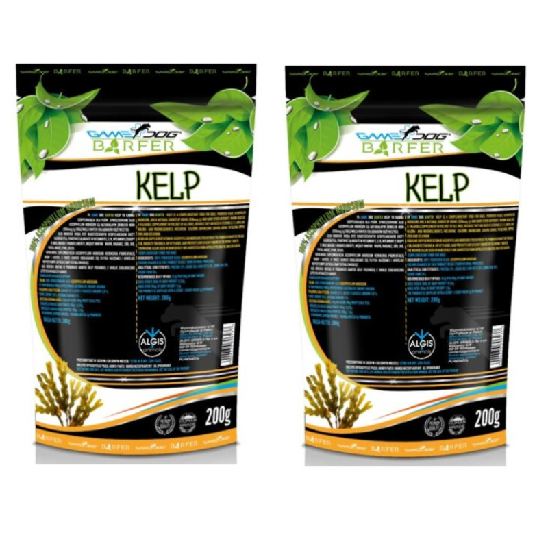 ZESTAW 2x Game Dog BARFER Kelp 200g algi dieta BARF