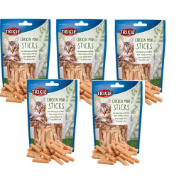 zestaw 5 x Trixie, kot, Premio Mini Sticks, kurczak / ryż, 50 g