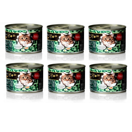 ZESTAW 6 x O'Canis kot Królik, kurczak i olej łososiowy, 200 g mokra karma