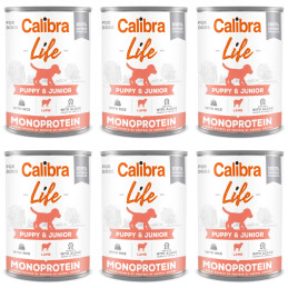 CALIBRA DOG LIFE PUPPY & JUNIOR LAMB & RICE 6 x 400 G