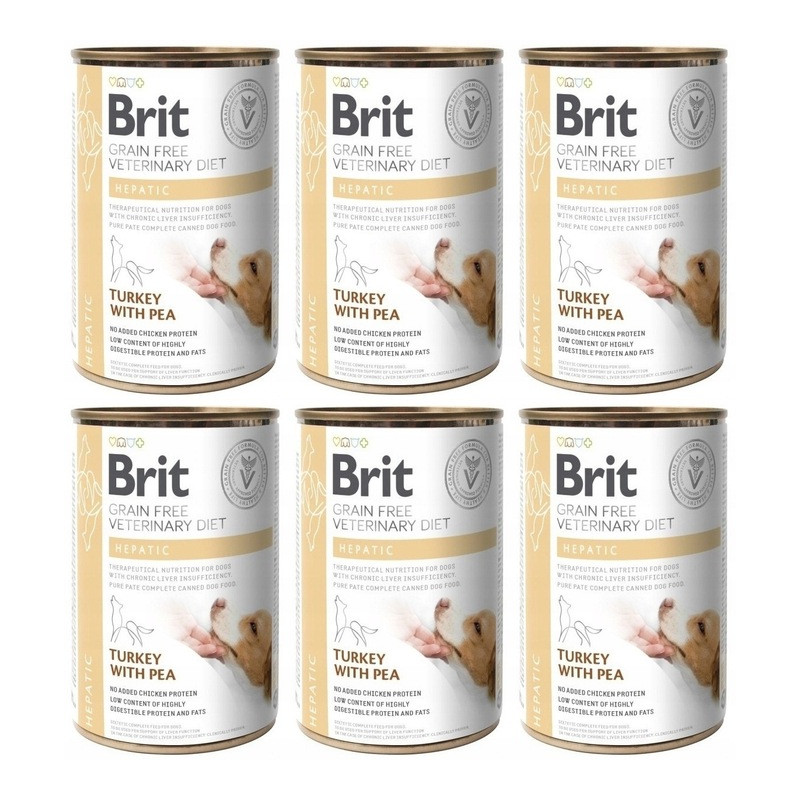 Brit VD, pies, Hepatic, puszka 6 x 400 g