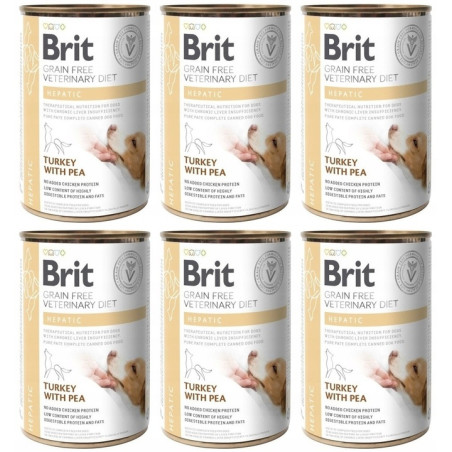 Brit VD, pies, Hepatic, puszka 6 x 400 g