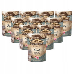 Carnilove Cat Adult Trout & Echinacea 10 x 85g