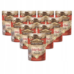 Carnilove Cat Adult Wild Boar & Chamomile 10 x 85g