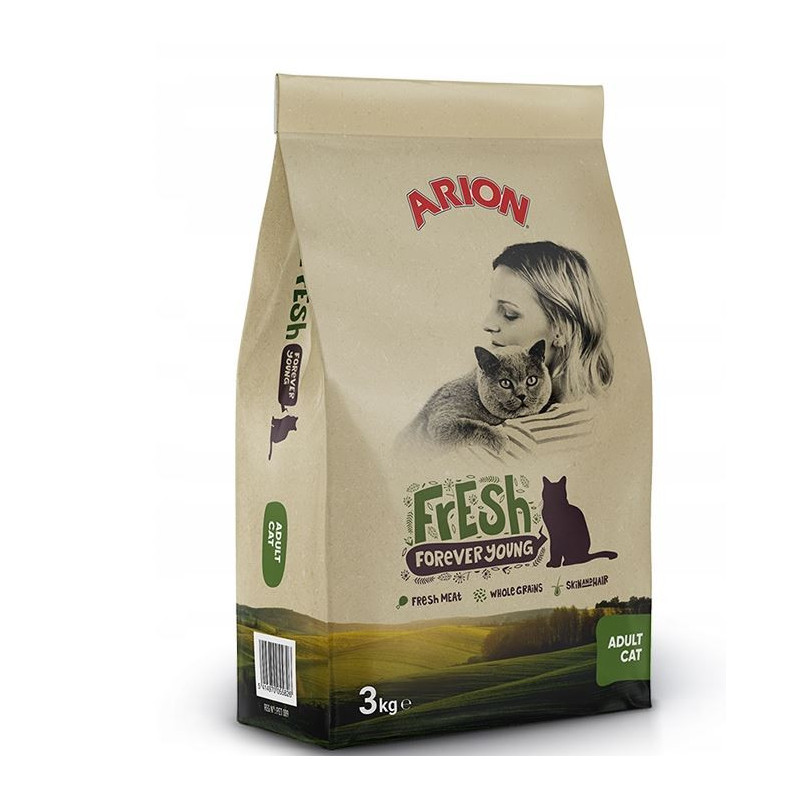 Sucha karma Arion Fresh dla kotów, 3 kg