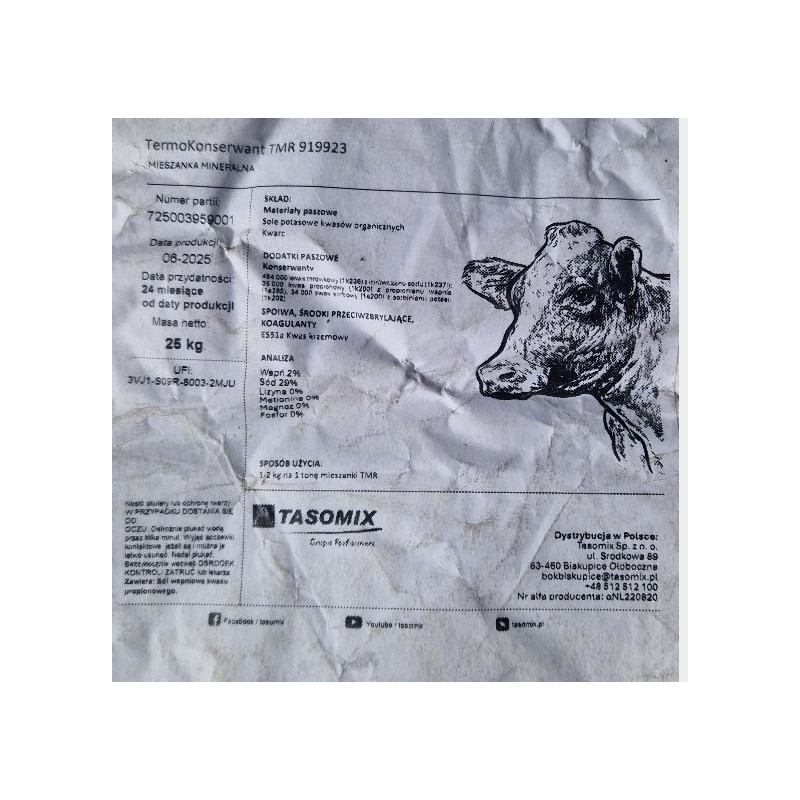 TASOMIX-Termokonserwant TMR , 25 kg