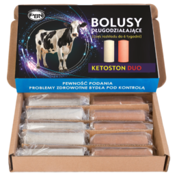 Bolusy Ketoston Duo dla bydła 10 szt. , bolusy na ketozę,