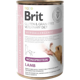 6 x BRIT VD DOG HYPOALLERGENIC MONO LAMB , puszka 400 g , mokra wetrynaryjna karma dla psa