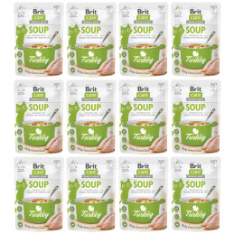 BR.CARE CAT SOUP WITH TURKEY 12 x 75g