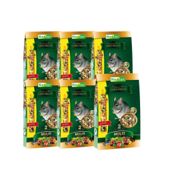 NESTOR, POKARM  PREMIUM DLA SZYNSZYLI, 6 x 1400 ml + kolba