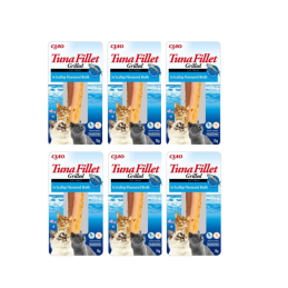 Inaba Cat Tuna Fillet In Scallop Broth, 6 x 15 g