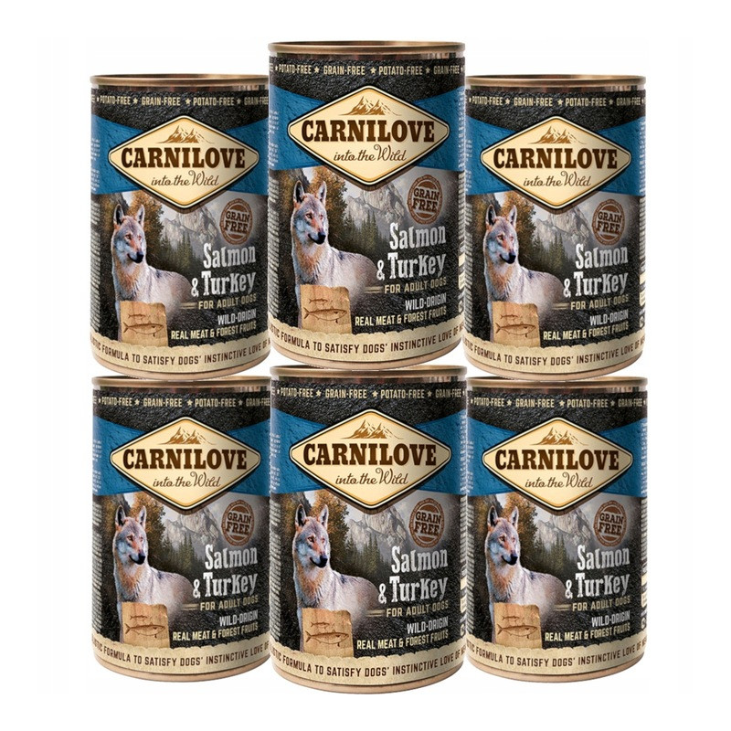 CARNILOVE WILD MEAT SALMON&TURKEY 6 x 400G