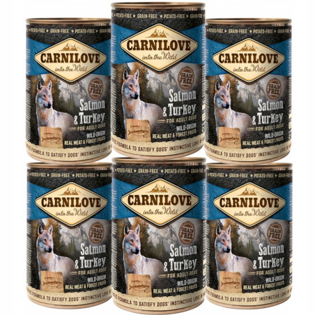 CARNILOVE WILD MEAT SALMON&TURKEY 6 x 400G