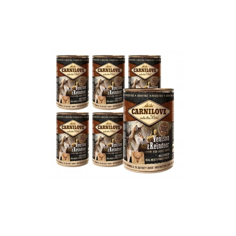 Carnilove Dog Adult Venison & Reindeer 6 x 400g