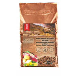 O'CANIS Jeleń z prosem, burakiem i jabłkiem , 12kg  , sucha karma premium dla psa