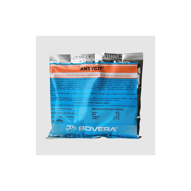 Antycit 400g mieszanka stabilizująca pH dla krów z kwasicą żwacza