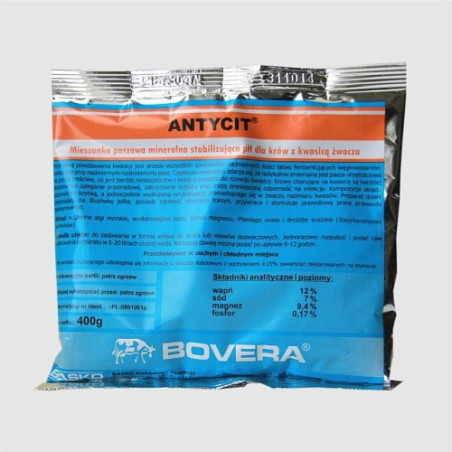 Antycit 400g mieszanka stabilizująca pH dla krów z kwasicą żwacza