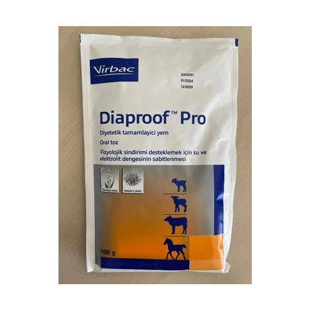 Virbac, Diaproof Pro, 100 g , preparat wspomagający leczenie biegunki u cieląt