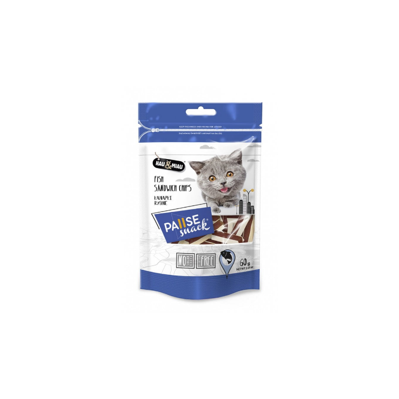 Hau&Miau, Pausesnack, przysmak dla kota, kanapki rybne 60 g