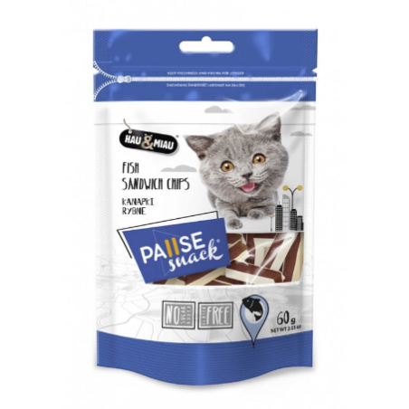 Hau&Miau, Pausesnack, przysmak dla kota, kanapki rybne 60 g