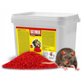 Ratimor, trutka zbożowa wiadro, Bromadiolon 50ppm, 3kg