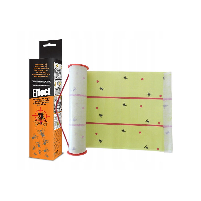 Effect, Mucholep, lep w rolce na muchy, 25 cm x 10 m