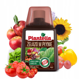 Plantella Żelazo w płynie Nawóz do warzyw i drzew owocowych dolistny 250ml