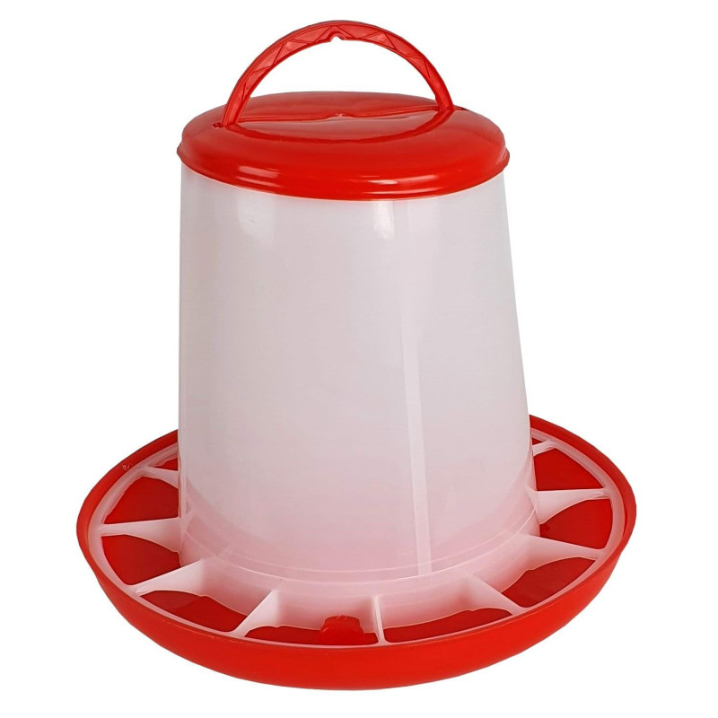 Can Agri, Karmidło dla drobiu, biało czerwone, zakręcane, 3 kg